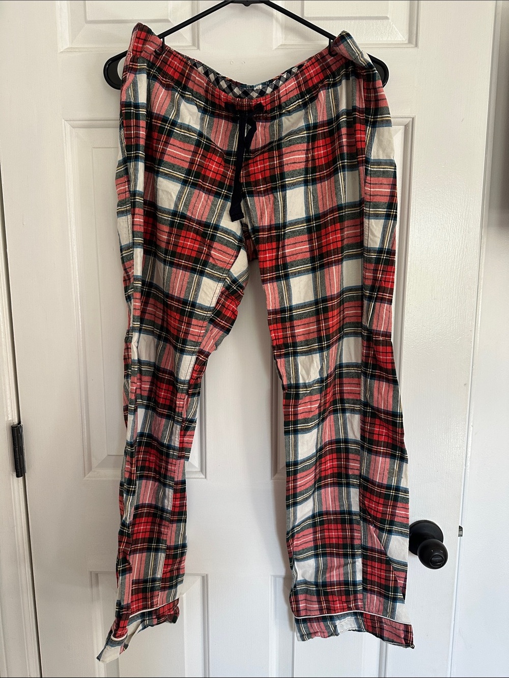 J. Crew Red & White Plaid Flannel Pajama Pants